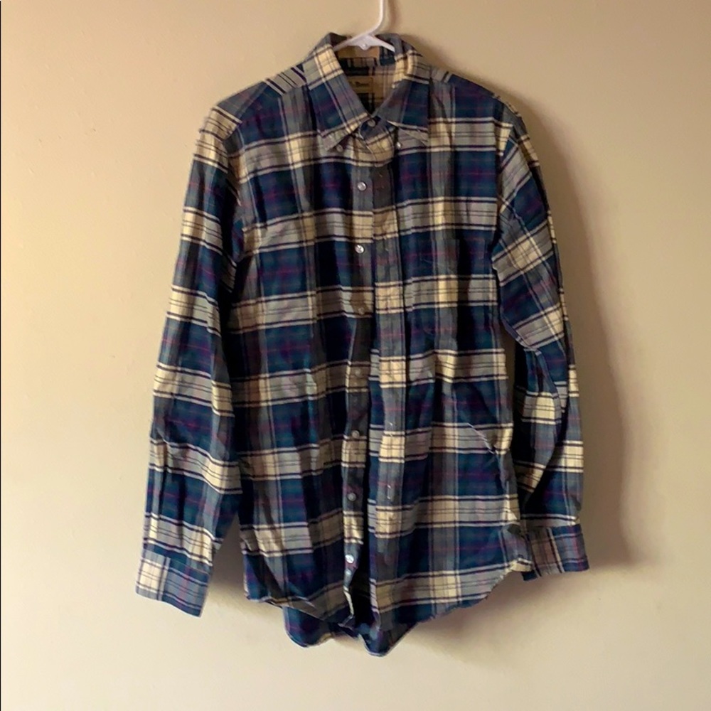 Button up plaid tee